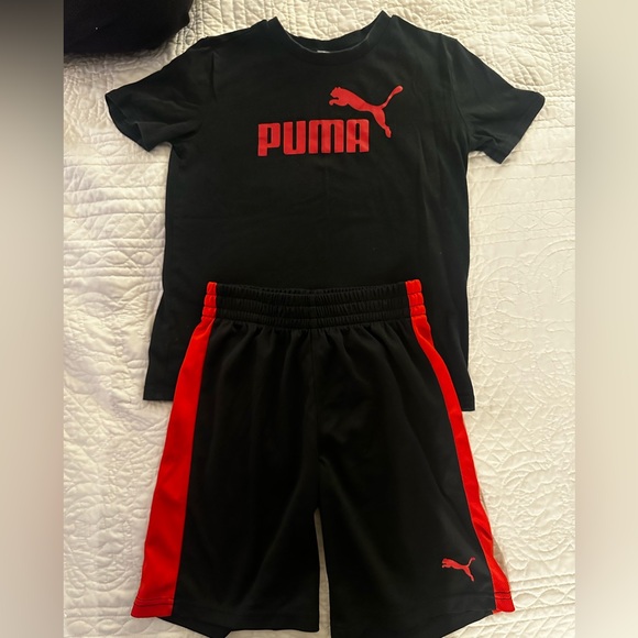 Puma Kids Black and Red Set - Picture 1 of 6